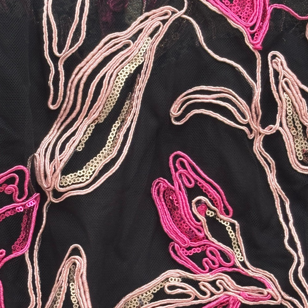 MARCHESA NOTTE***Elegant Floral Long Sleeve Maxi Dress Gown***US 6 $1295 - Picture 14 of 14